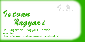istvan magyari business card
